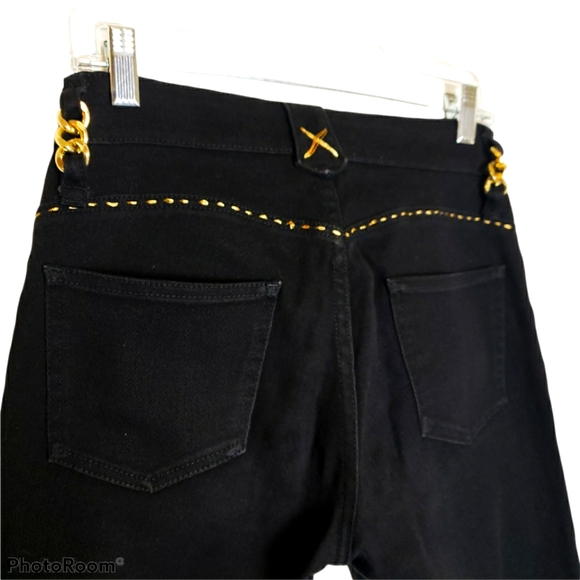 Caché Premium Gold Chain Embellished Bootcut Jeans - Picture 3 of 6